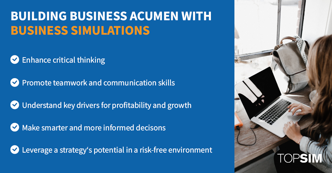 building business acumen with business simulations