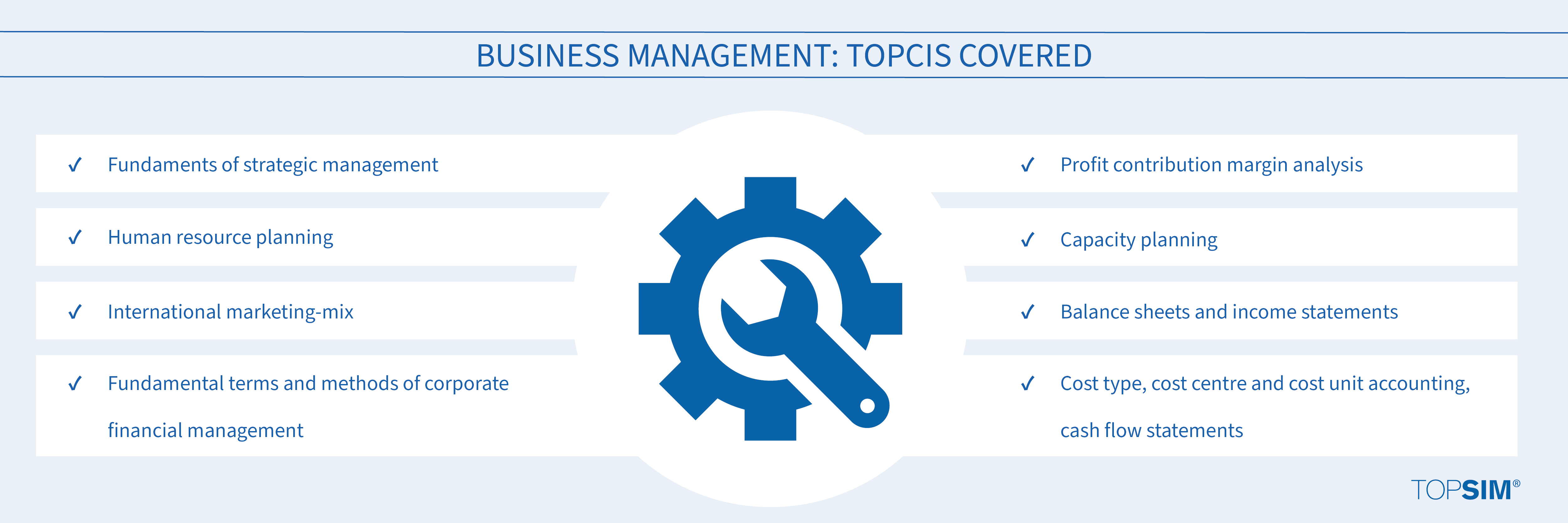 Topics covered: Business Management